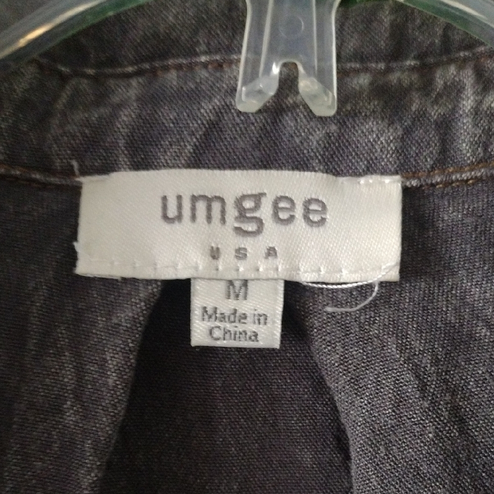 Umgee Gray Button Down Shirt - image 2